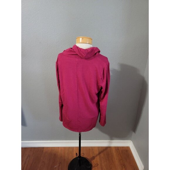 Chico's Women's Turtleneck Shirt Maroon 3/4 Sleeve Top Size 2 ( Size Large) - Picture 3 of 11